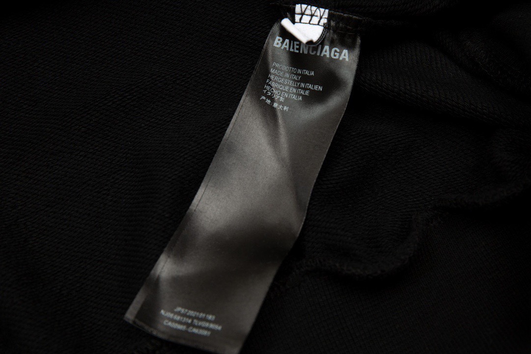 衛衣 - WEI W136# Balenciaga巴黎世家個性美金鞋子印花圓領衛衣 寬松版型 採用380克雙股大毛圈