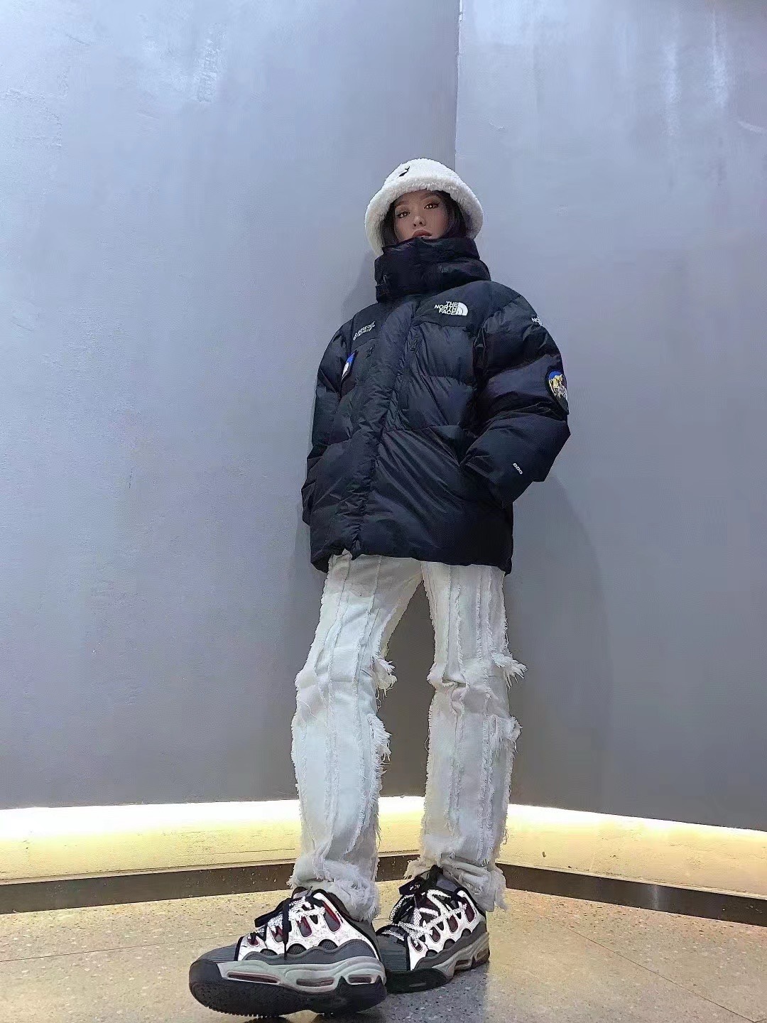 The North Face 7 Summits GTX 800FP 白 duck ダウン プレミアム ゴアテックス パーカー