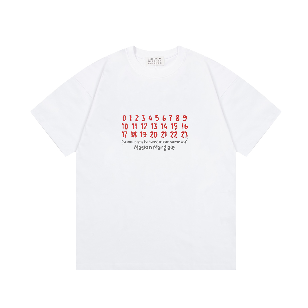 Maison Margiela 25ss Camiseta con Logo y Estampado de Números 3 i1741027545128 7639 0 1