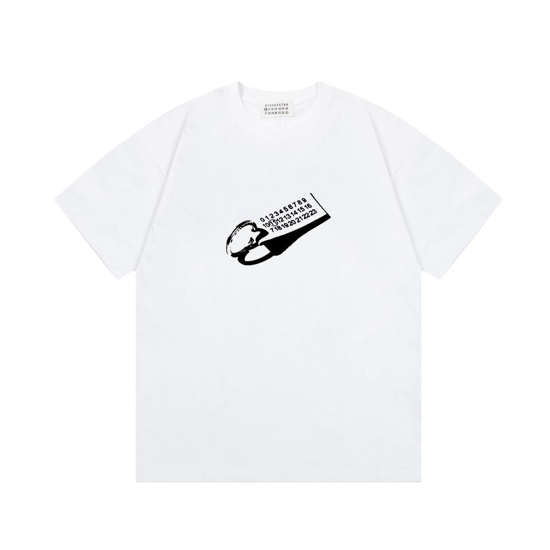 Maison Margiela Camiseta Estampada con Logo de Tijeras para Hombre y Mujer 3 i1741028114603 4284 0 1