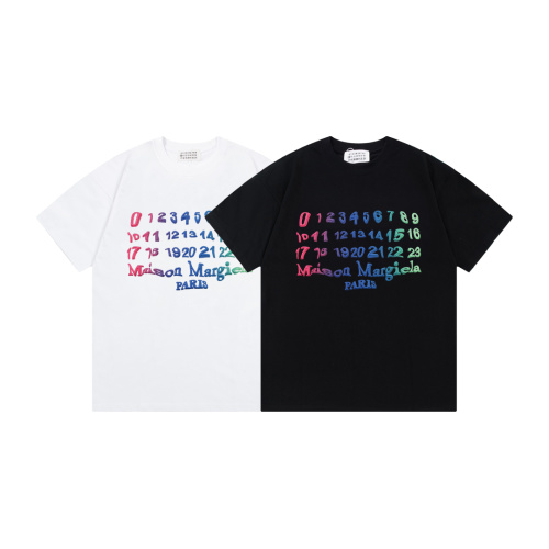 Maison Margiela Gradient Number Logo Tee - Stylish Unisex Cotton T-Shirt 1 Maison Margiela Gradient Number Logo Tee – Stylish Unisex Cotton T-Shirt