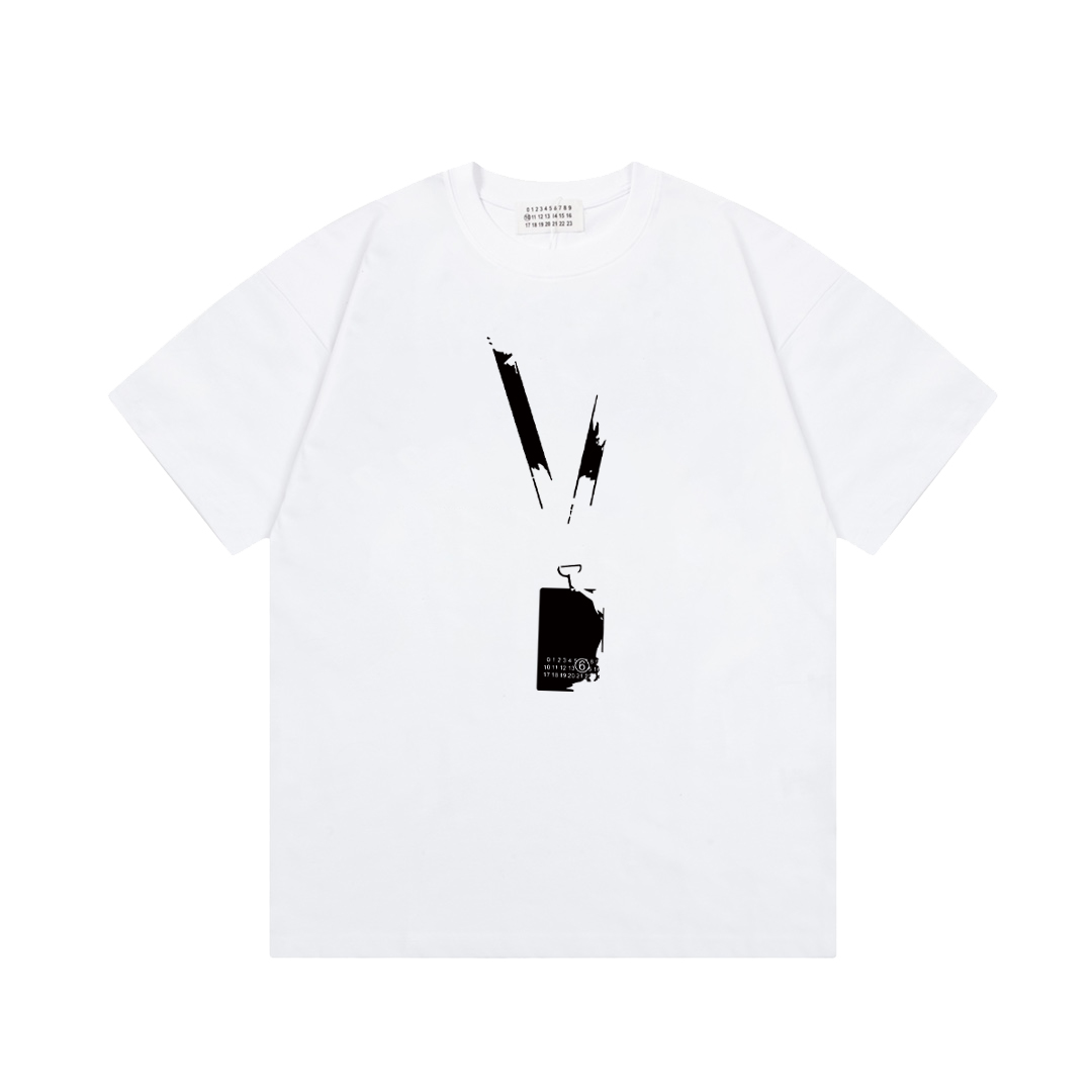 Maison Margiela Camiseta con Estampado de Logotipo, Unisex, Algodón Premium 3 i1741549513577 3228 0 1