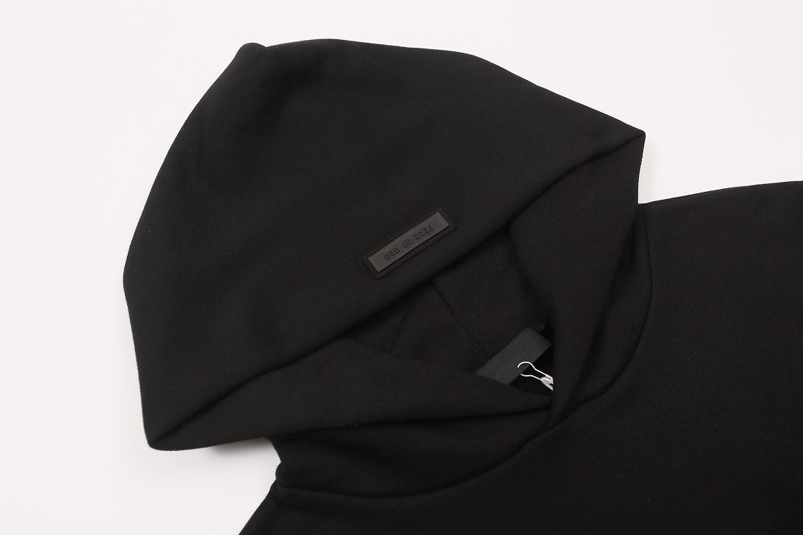 Fear of God Air Lettered Hoodie in Black/Grey, Section Number NCP LM849#, Sizes S-XL. - 图片 7