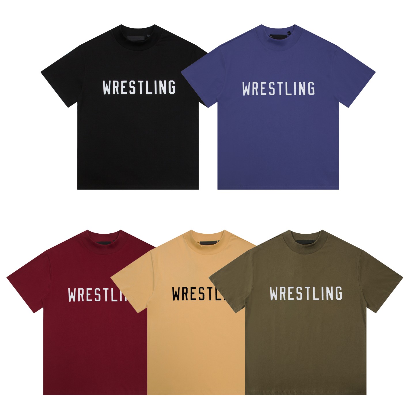 FEAR OF GOD ESSENTIALS wrestling印花字母短袖T恤
款号：E2349# 
颜...