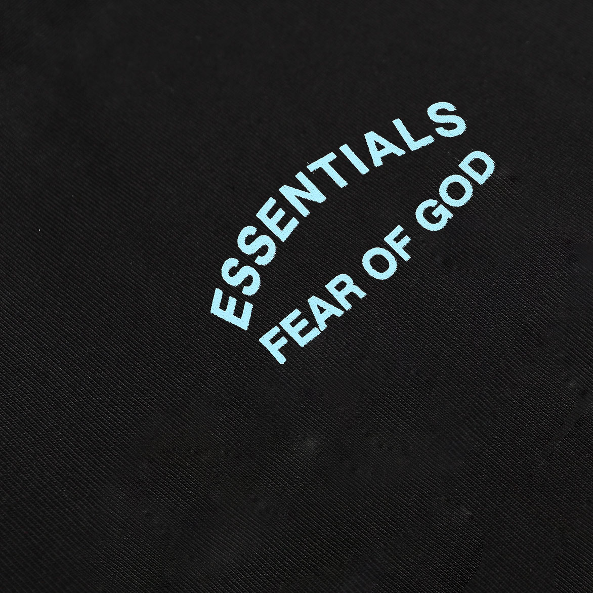 Fear of God Little Blue Stamp Pure Cotton T-shirt in Black and Light Gray, Sizes S-XL - 图片 7