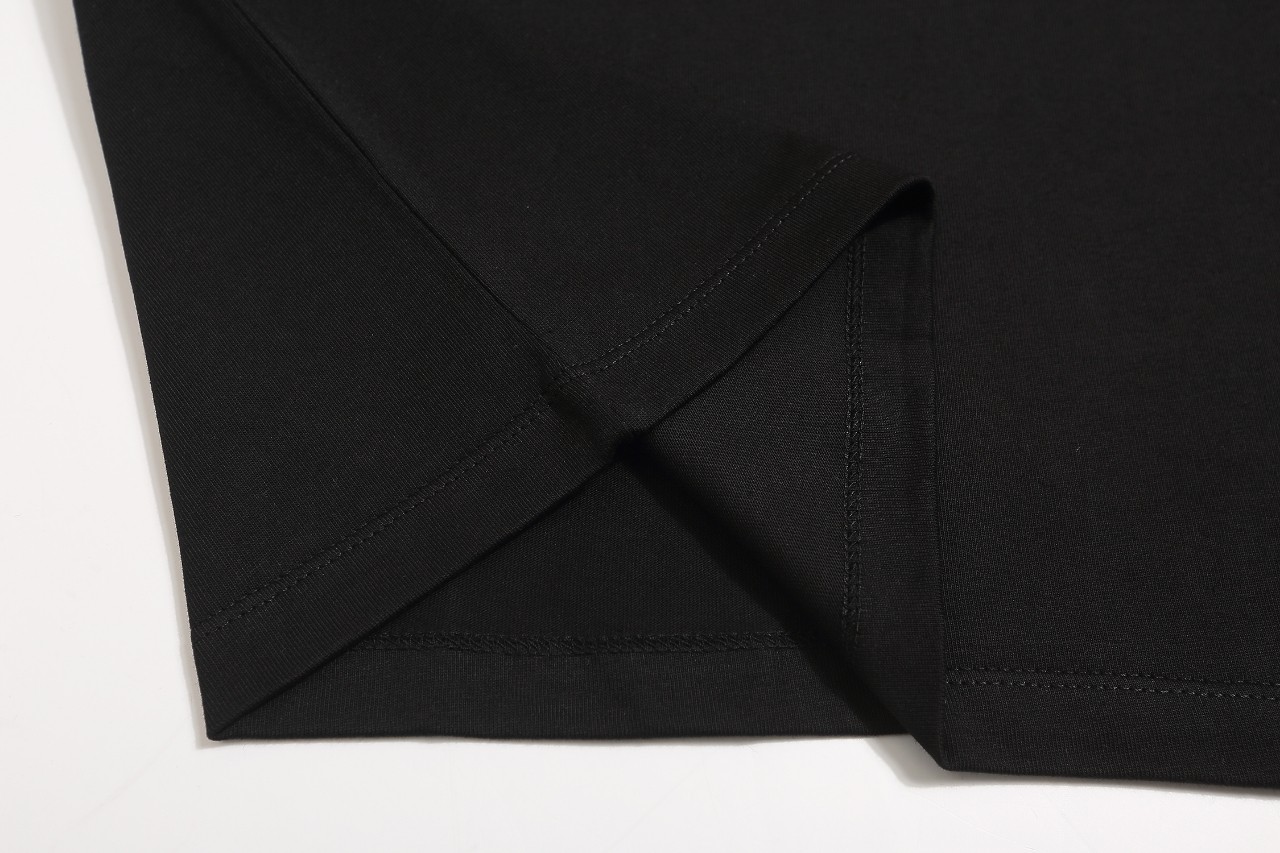 Fear of God Little Blue Stamp Pure Cotton T-shirt in Black and Light Gray, Sizes S-XL - 图片 8