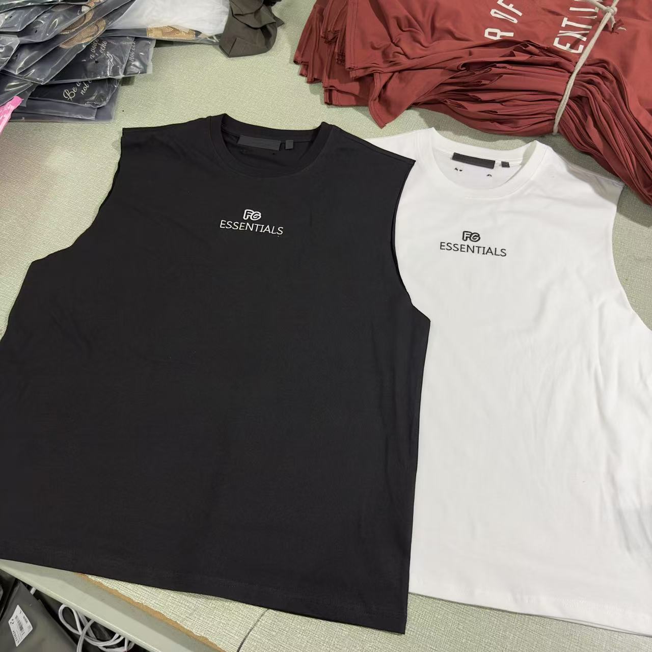 新品fog essentials刺绣FG字母小标无袖T恤夏季背心
​款号：BX...