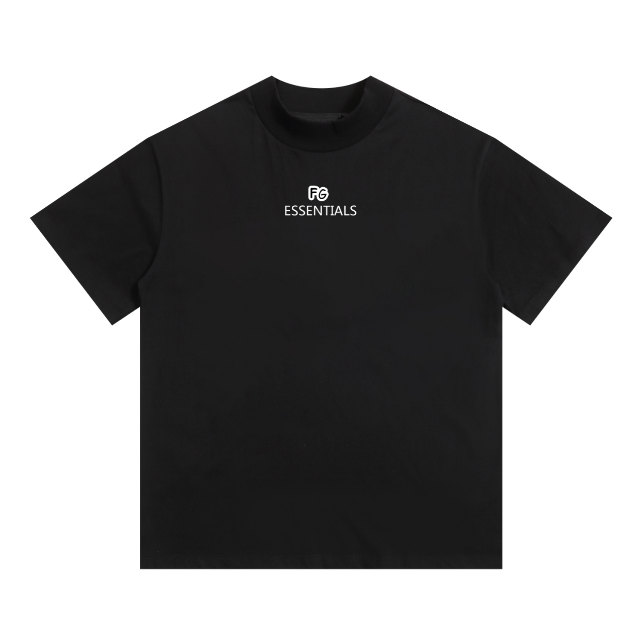 Embroidered FOG Designed Pure T-Shirt with Essentials in Black and White - 图片 2