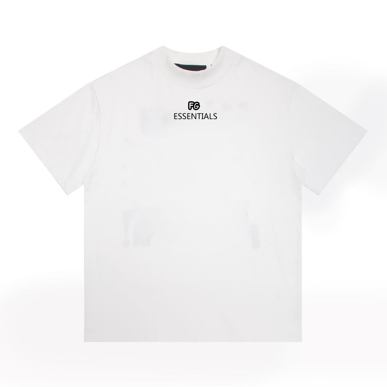 Embroidered FOG Designed Pure T-Shirt with Essentials in Black and White - 图片 3
