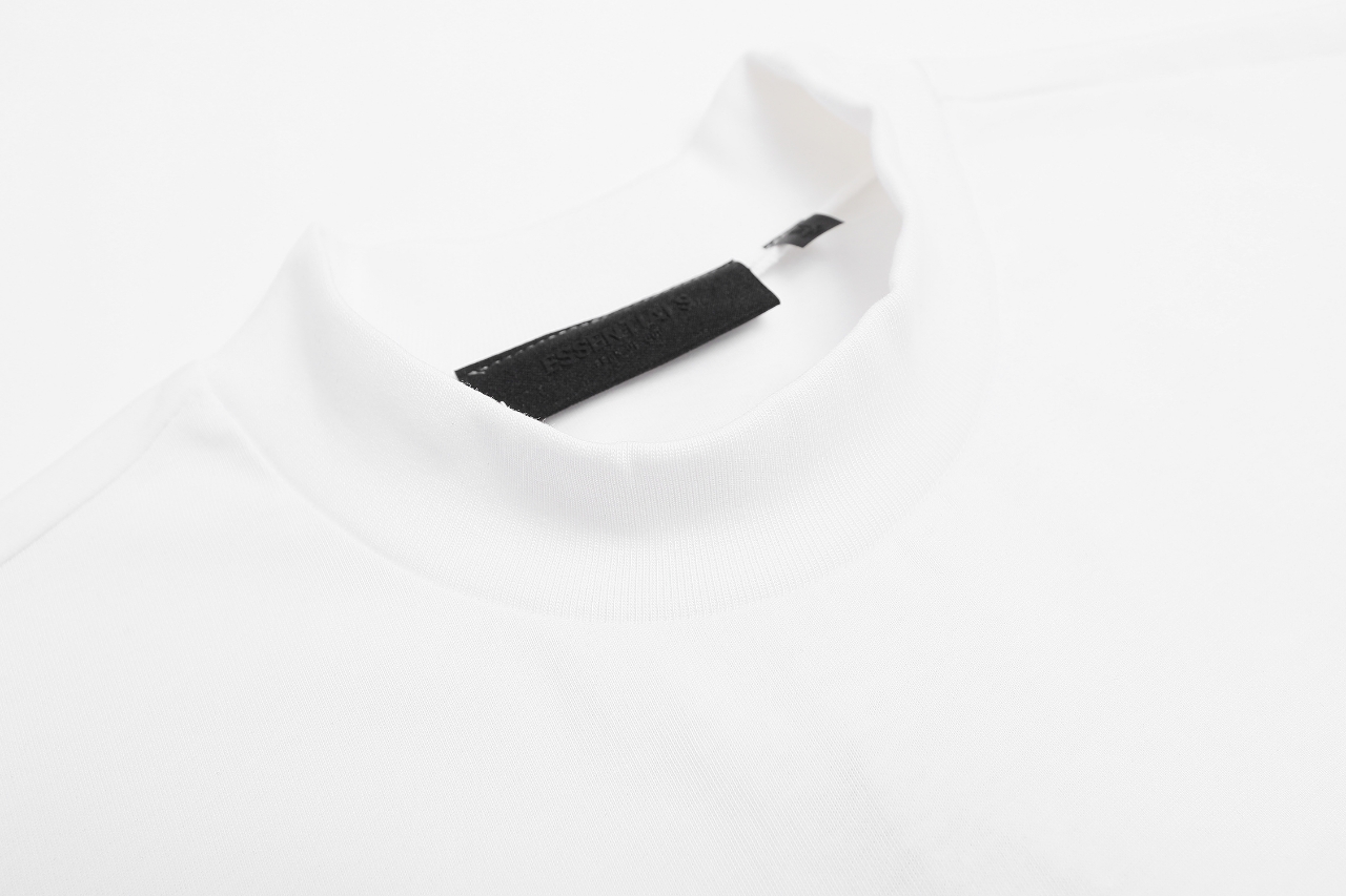 Embroidered FOG Designed Pure T-Shirt with Essentials in Black and White - 图片 8