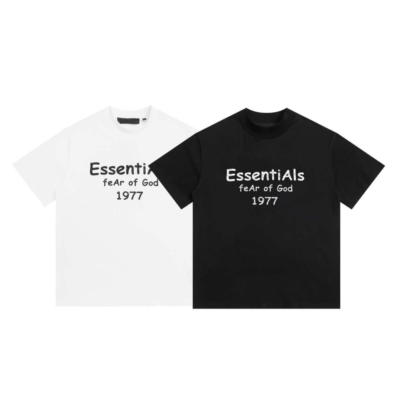 Fear of God Campus Wind Series 25 Quarters 1977 T-Shirt in Black and White