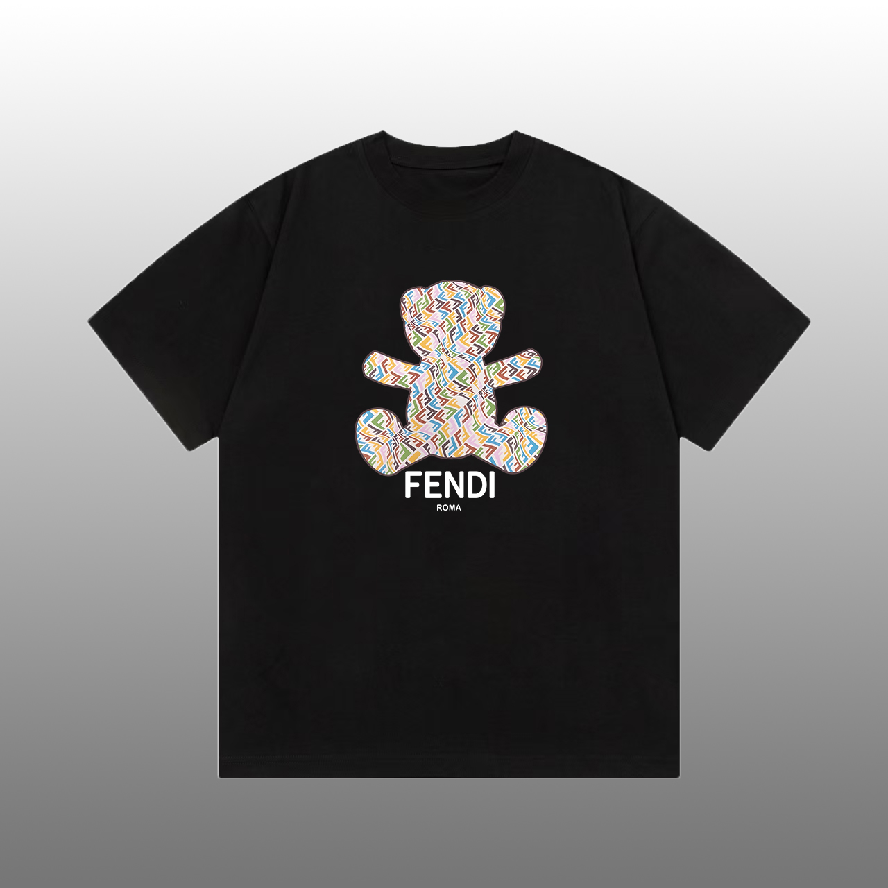 Fendi T-shirt met Teddybeer Print - Trendy en Comfortabel, Stijlvolle Look