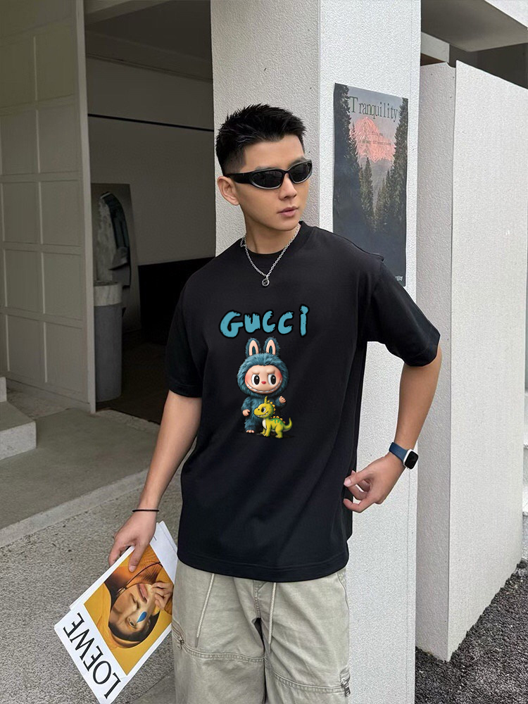Gucci Printed Logo T-Shirt Unisex Cotton Short Sleeve Tee 9 a1754412433766 6474