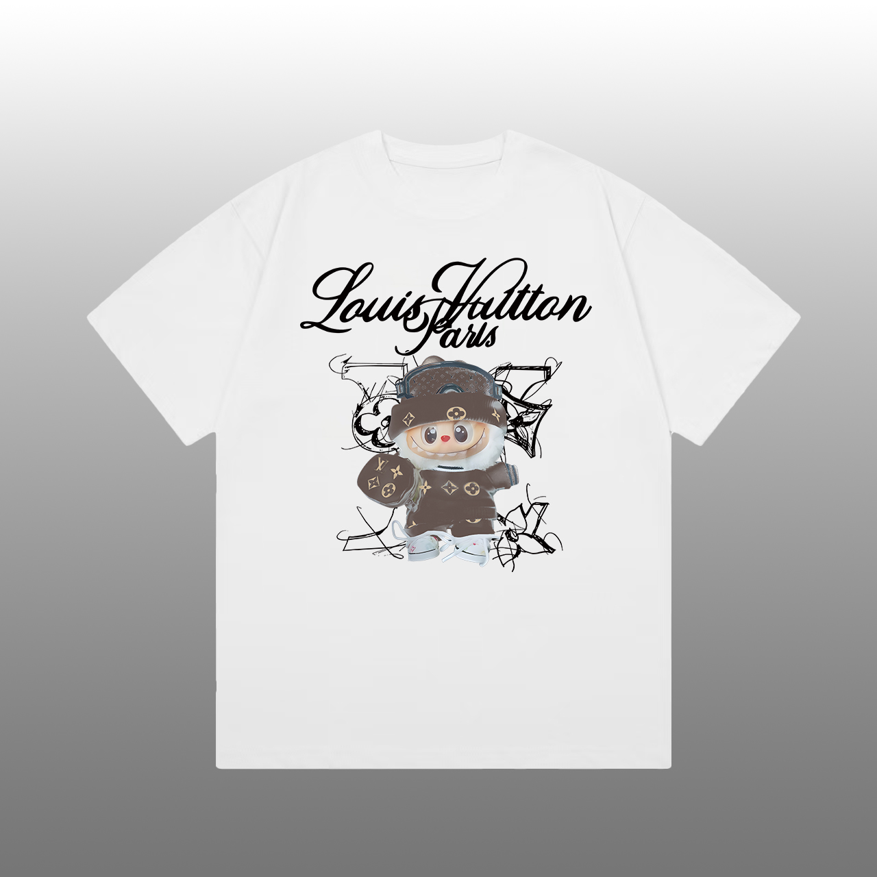 Louis Vuitton T-shirt Imprimé Logo, Tendance et Polyvalent, Unisexe