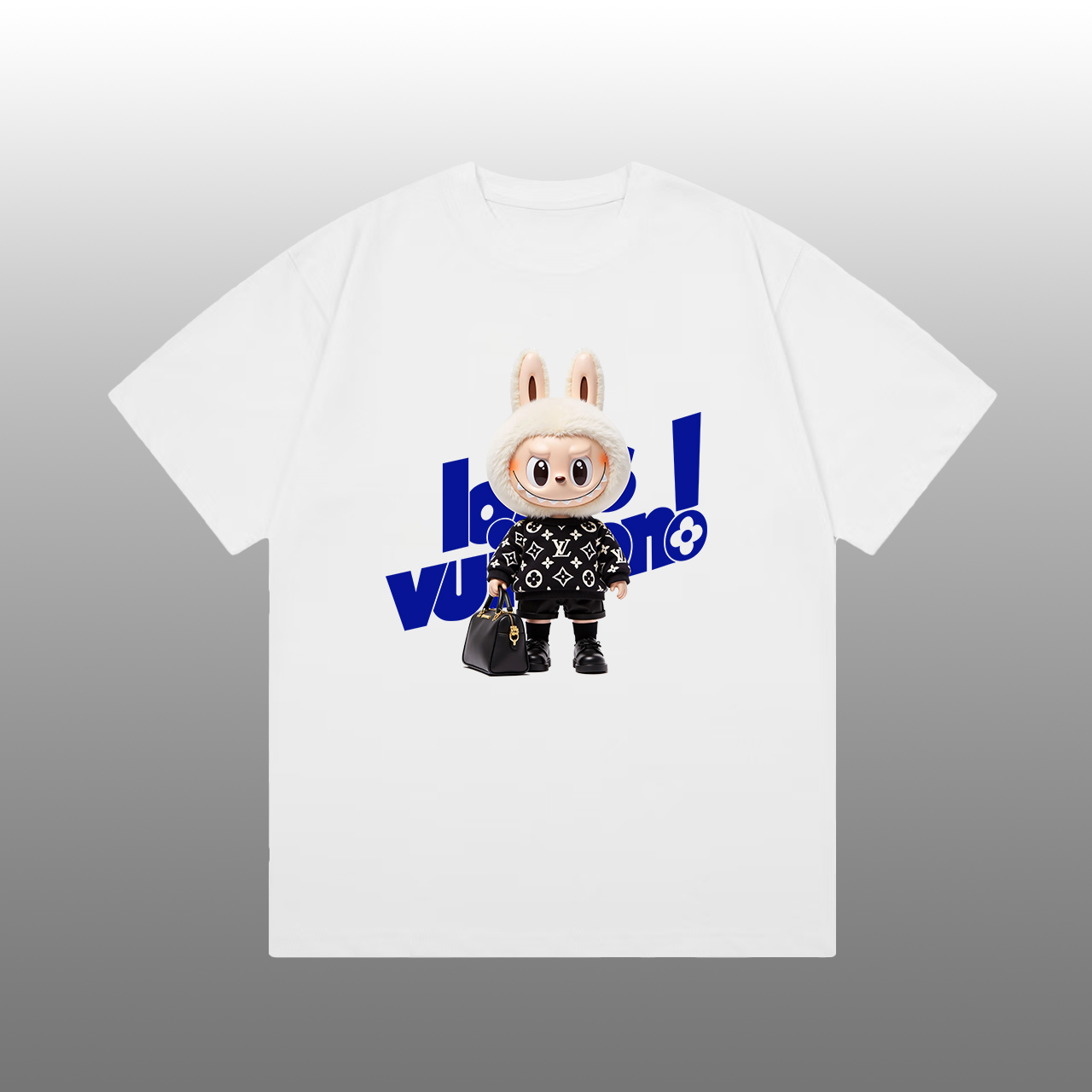 Louis Vuitton Printed Logo T-Shirt, Trendy Short Sleeve Tee for Men and Women