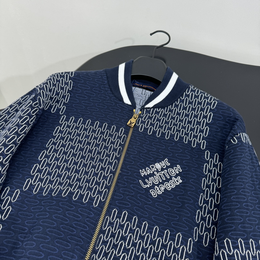 Dark Blue Single-Size Female Suit with Cotton Knitted Pilot Coat and Brand Prefix - 图片 5
