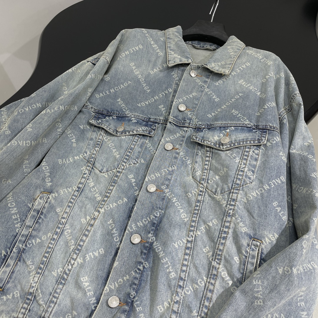 Barenciag New Danning Shape Jacket Cowboy: Single-Size Female Suit with Retro Details - 图片 9
