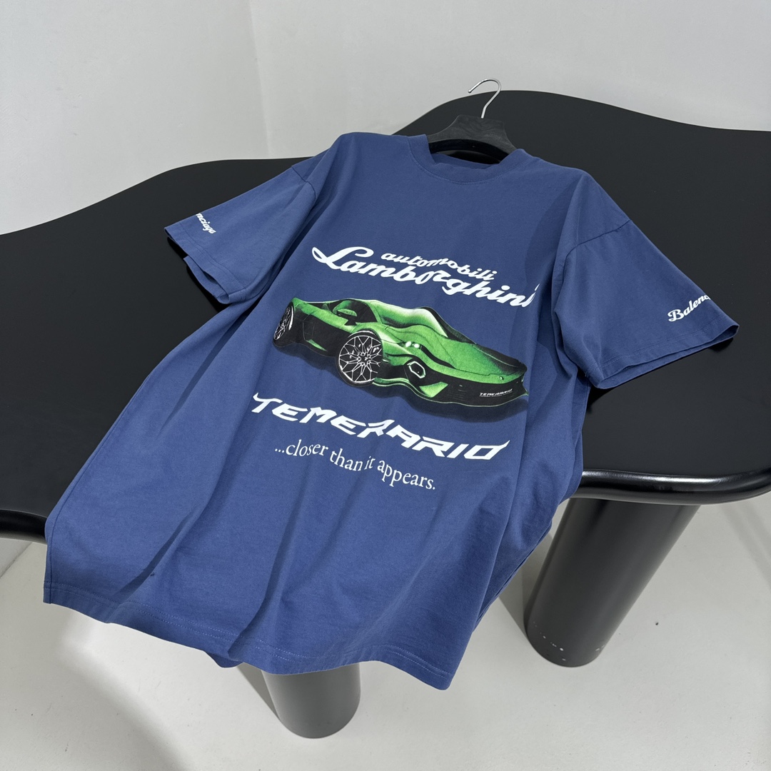 𝐵𝑎𝑙𝑒𝑛𝑐𝑖𝑎𝑔*25早春新品｜Automobili Lamborghini🛞联名合作廓形短袖T恤
独