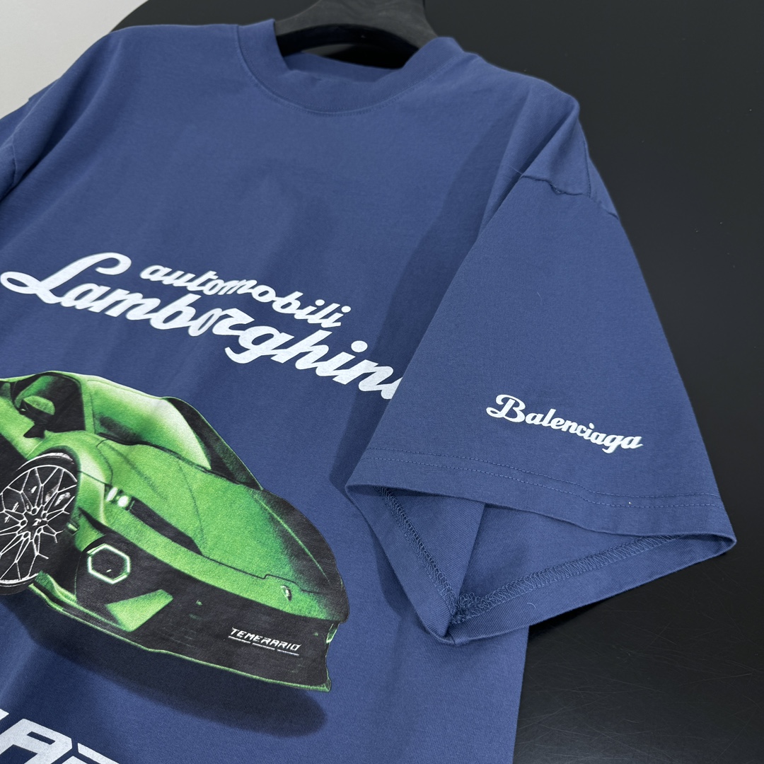 𝐵𝑎𝑙𝑒𝑛𝑐𝑖𝑎𝑔*25早春新品｜Automobili Lamborghini🛞联名合作廓形短袖T恤
独