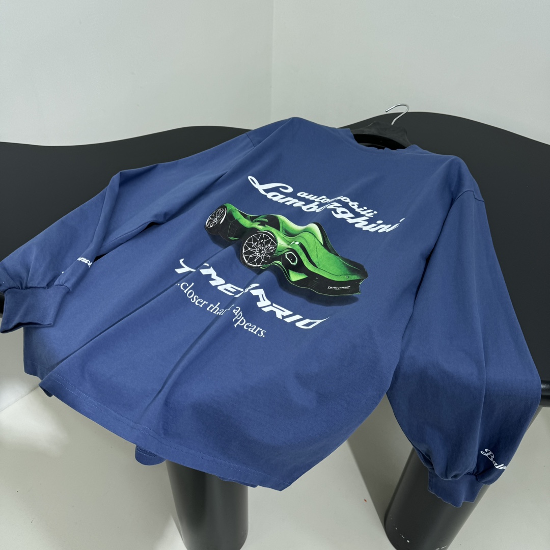 𝐵𝑎𝑙𝑒𝑛𝑐𝑖𝑎𝑔*25早春新品｜Automobili Lamborghini🛞联名合作廓形长袖T恤
独