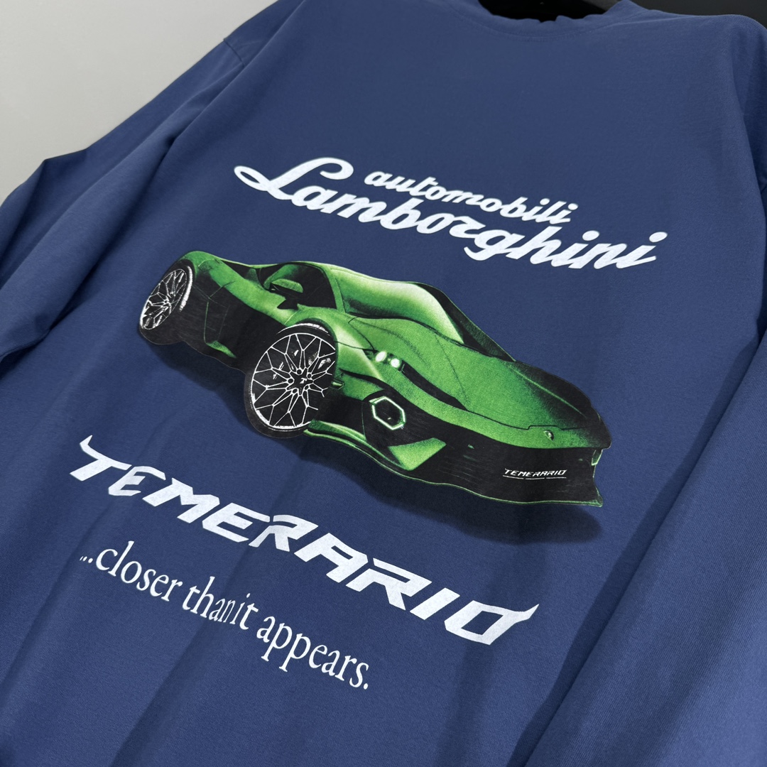𝐵𝑎𝑙𝑒𝑛𝑐𝑖𝑎𝑔*25早春新品｜Automobili Lamborghini🛞联名合作廓形长袖T恤
独
