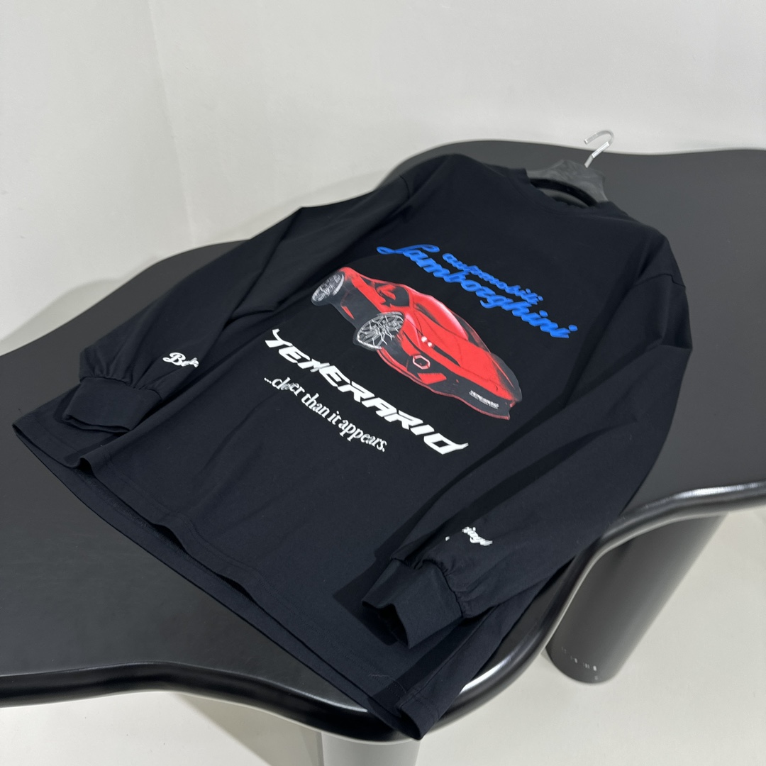 𝐵𝑎𝑙𝑒𝑛𝑐𝑖𝑎𝑔*25早春新品｜Automobili Lamborghini🛞联名合作廓形长袖T恤
独
