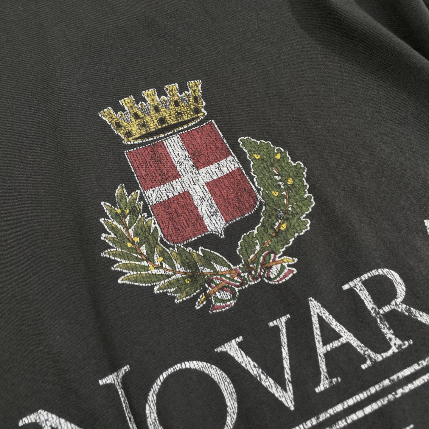 𝐵𝑎𝑙𝑒𝑛𝑐𝑖𝑎𝑔*早春新品NOVARA大廓形印花T恤
同源平纹针织面料
正面饰以艺术作品印花（龟裂效果