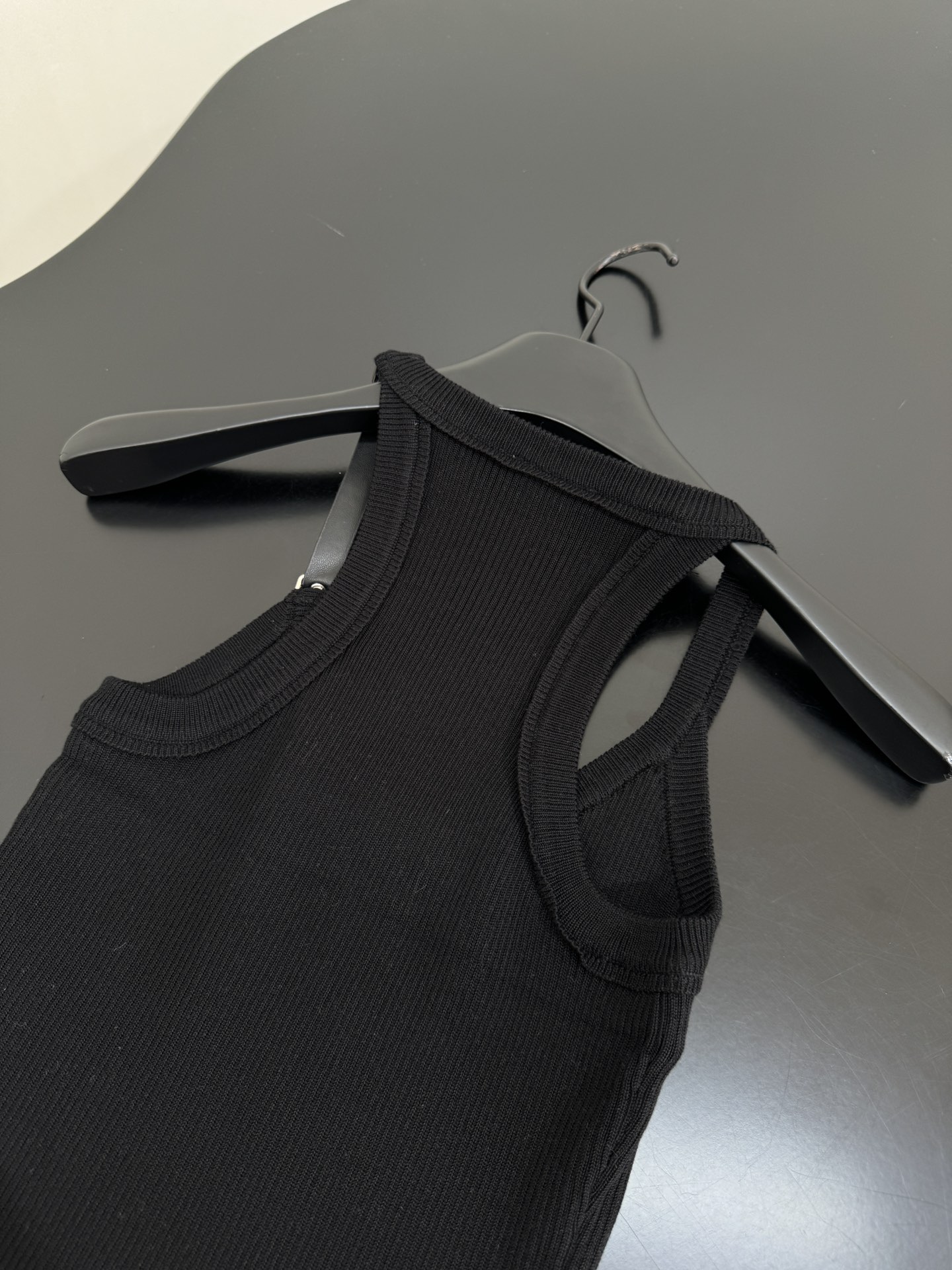 Courreges: Original Female Suit with Cotton Knit Vest, Leather Belts, Stripes. - 图片 7