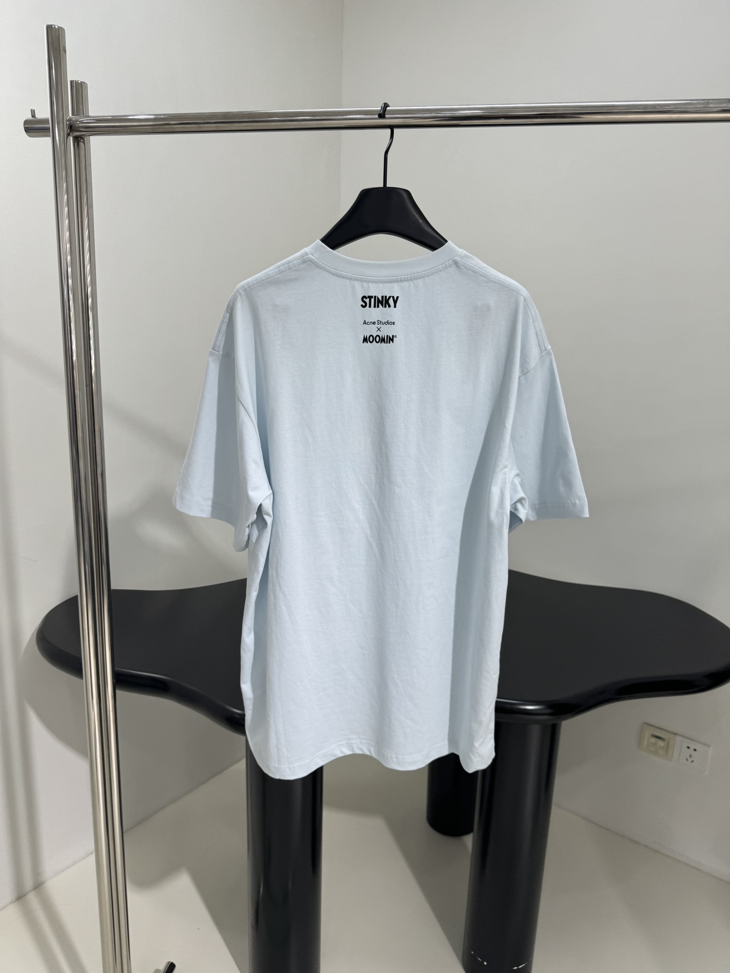 StudioX MOOMIN Cartoon T-Shirt: Cotton-Lined Fabric, Gender-Neutral Design, SkyBlue Color - 图片 3