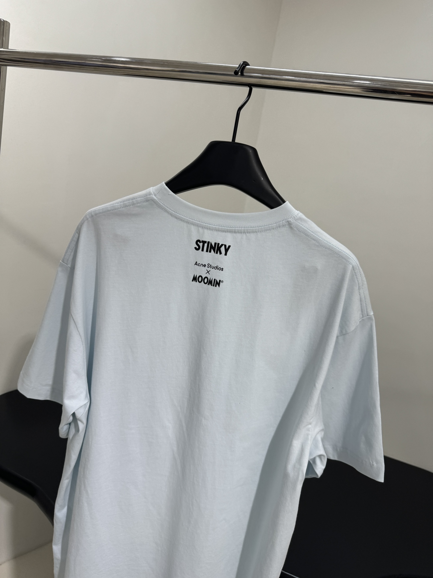 StudioX MOOMIN Cartoon T-Shirt: Cotton-Lined Fabric, Gender-Neutral Design, SkyBlue Color - 图片 4