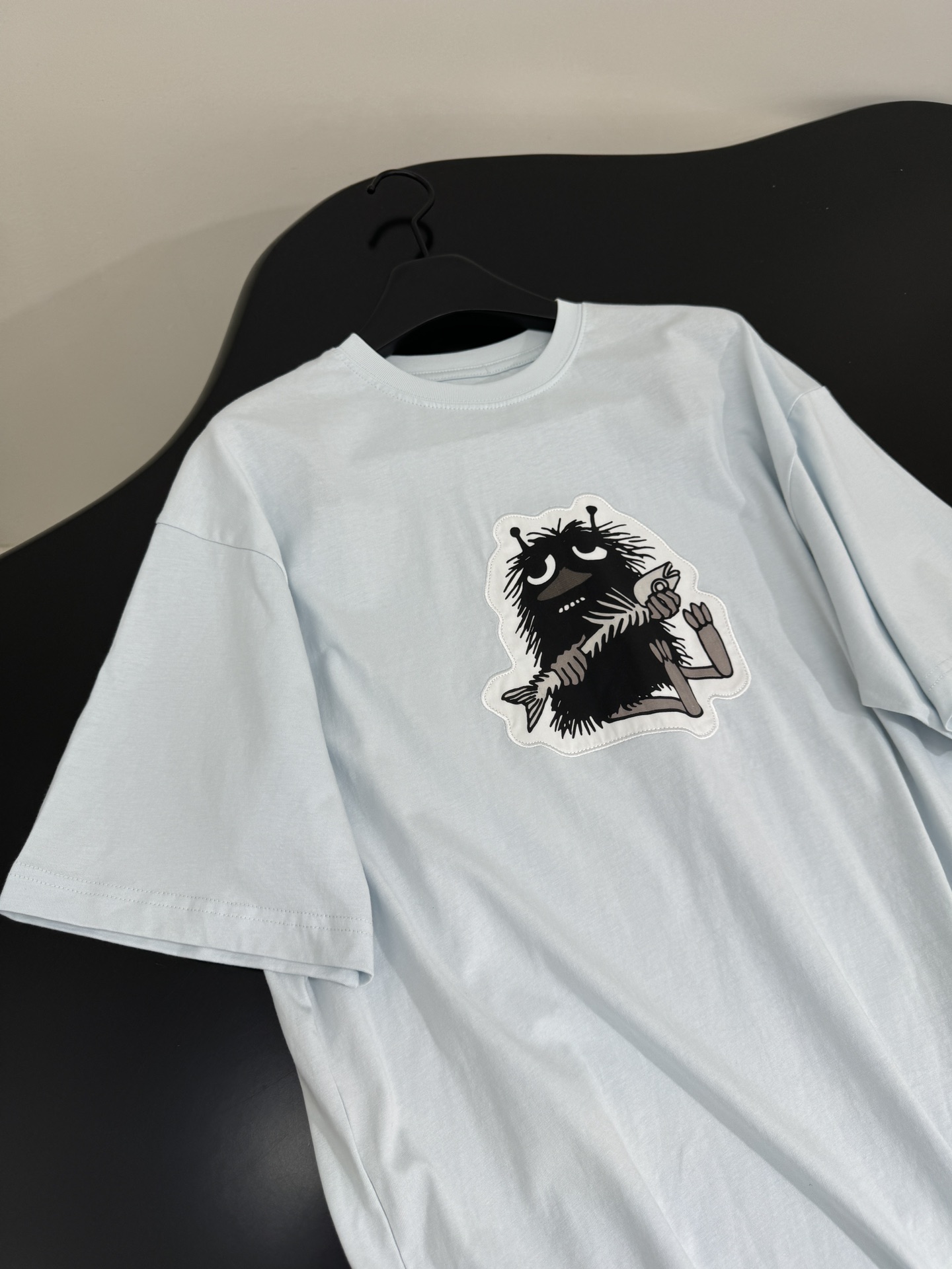 StudioX MOOMIN Cartoon T-Shirt: Cotton-Lined Fabric, Gender-Neutral Design, SkyBlue Color - 图片 6