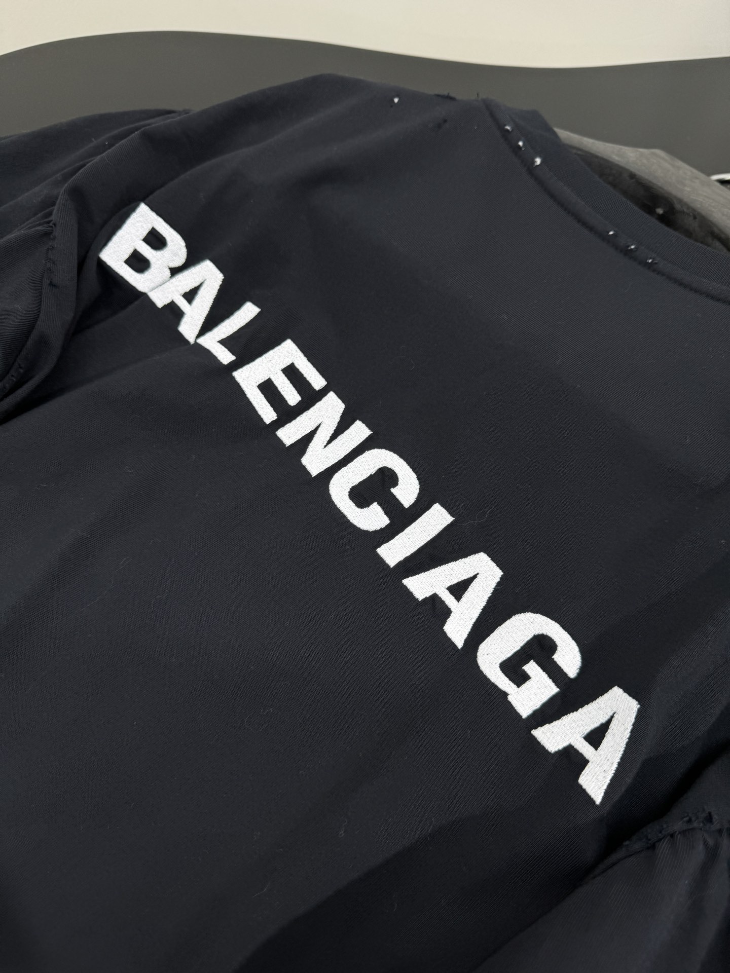 New Balenciaga Spring T-Shirts: Retro Design, Gender-Neutral, Black, Sm L Size - 图片 8