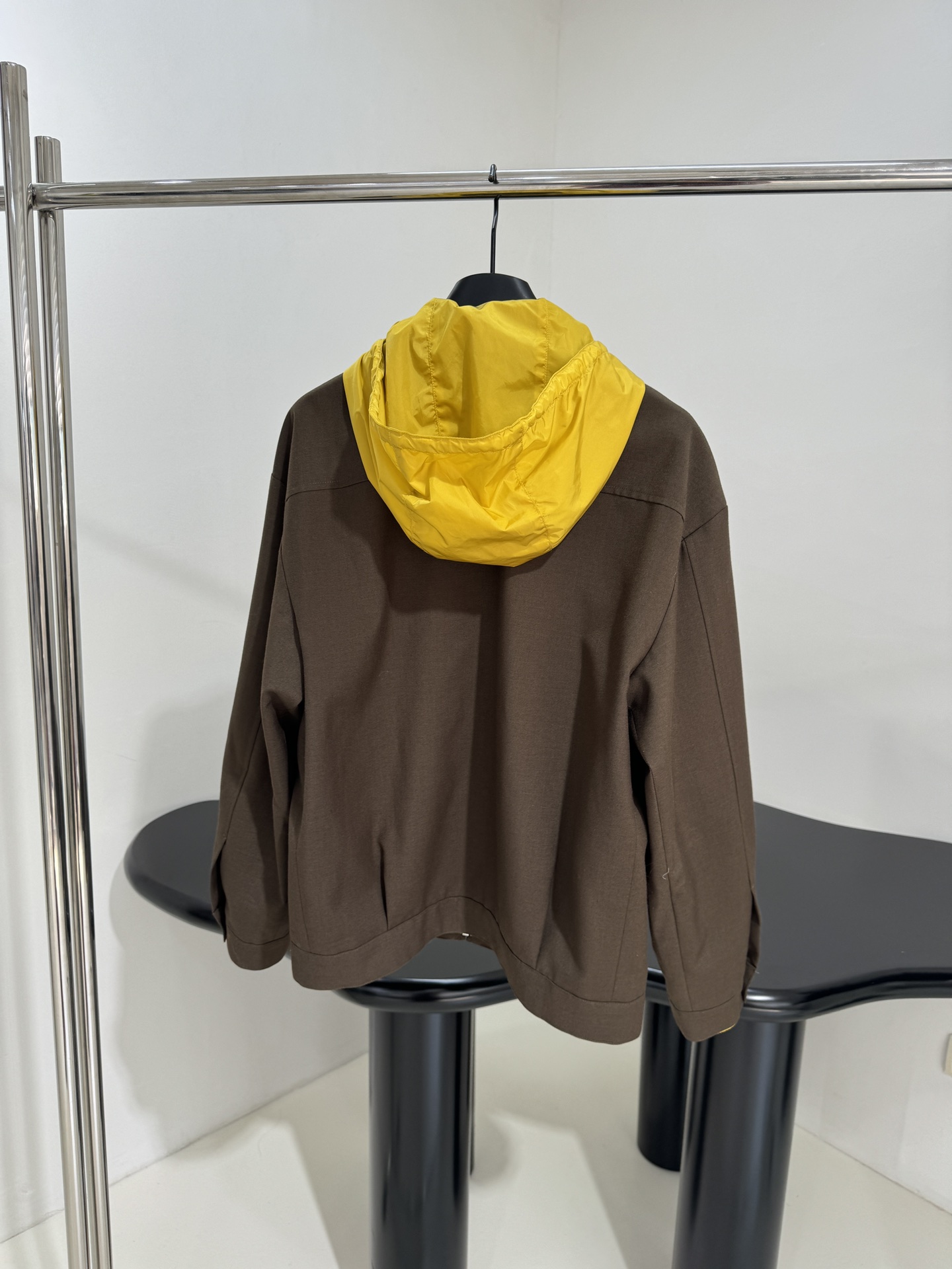 MIU MIU Chocolate Brown Fleece & Pongee Jacket - Unisex Varsity Style 4 i1753443599 5522 2