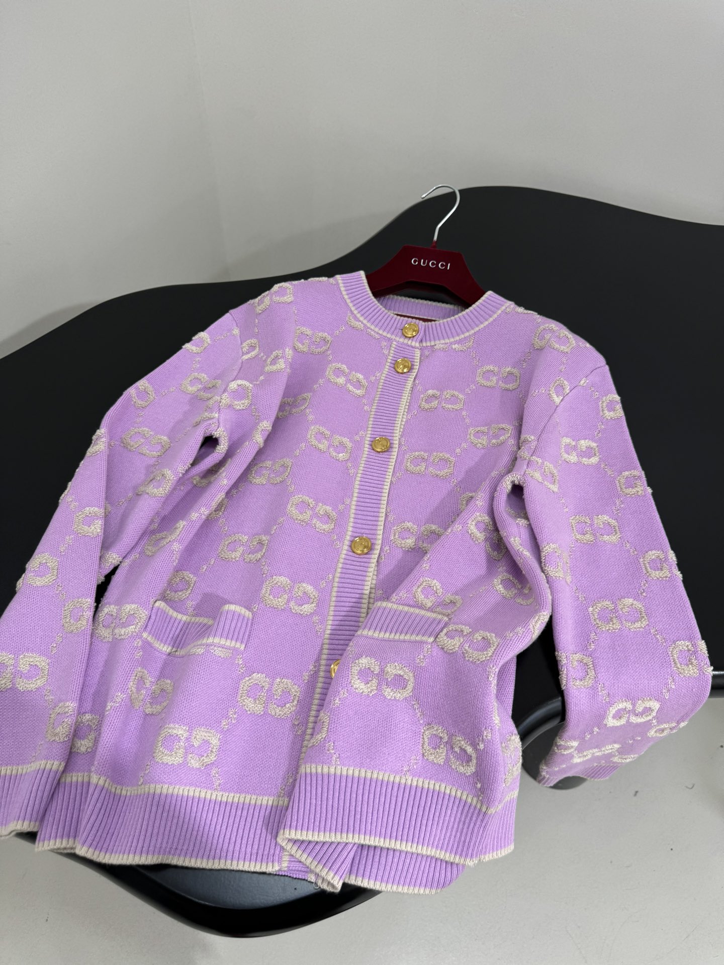 Gucci Wool Jacquard Cardigan with Interlocking G Embroidery 8 i1760604701 4920 4