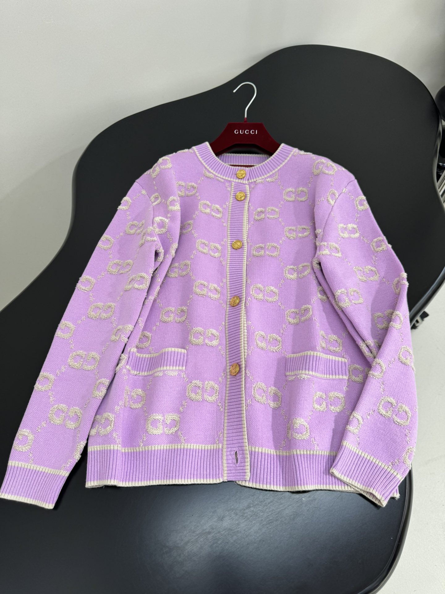 Gucci Wool Jacquard Cardigan with Interlocking G Embroidery 5 i1760604702 2901 7