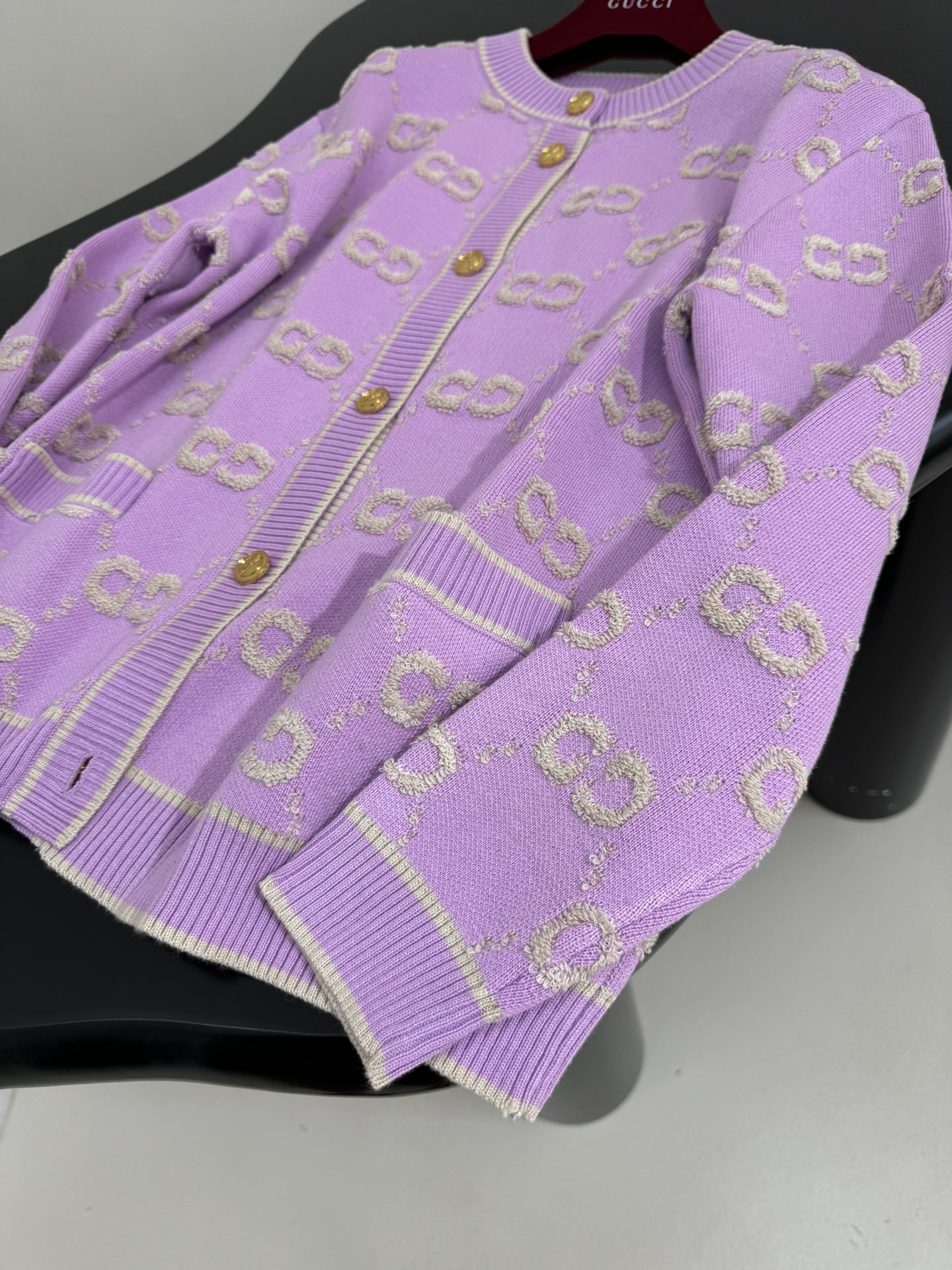 Gucci Wool Jacquard Cardigan with Interlocking G Embroidery 9 i1760604702 4873 8