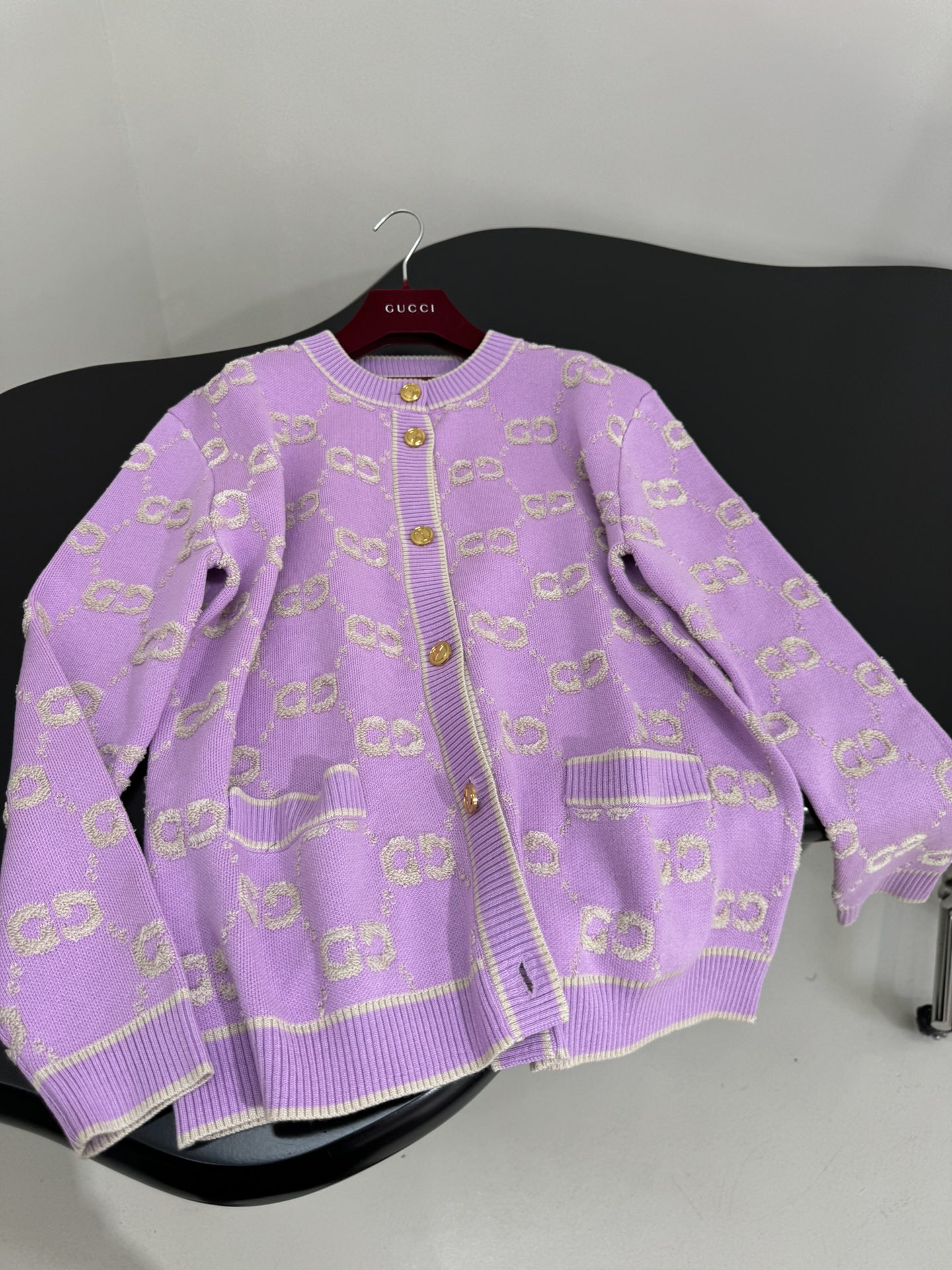 Gucci Wool Jacquard Cardigan with Interlocking G Embroidery 7 i1760604702 7803 6