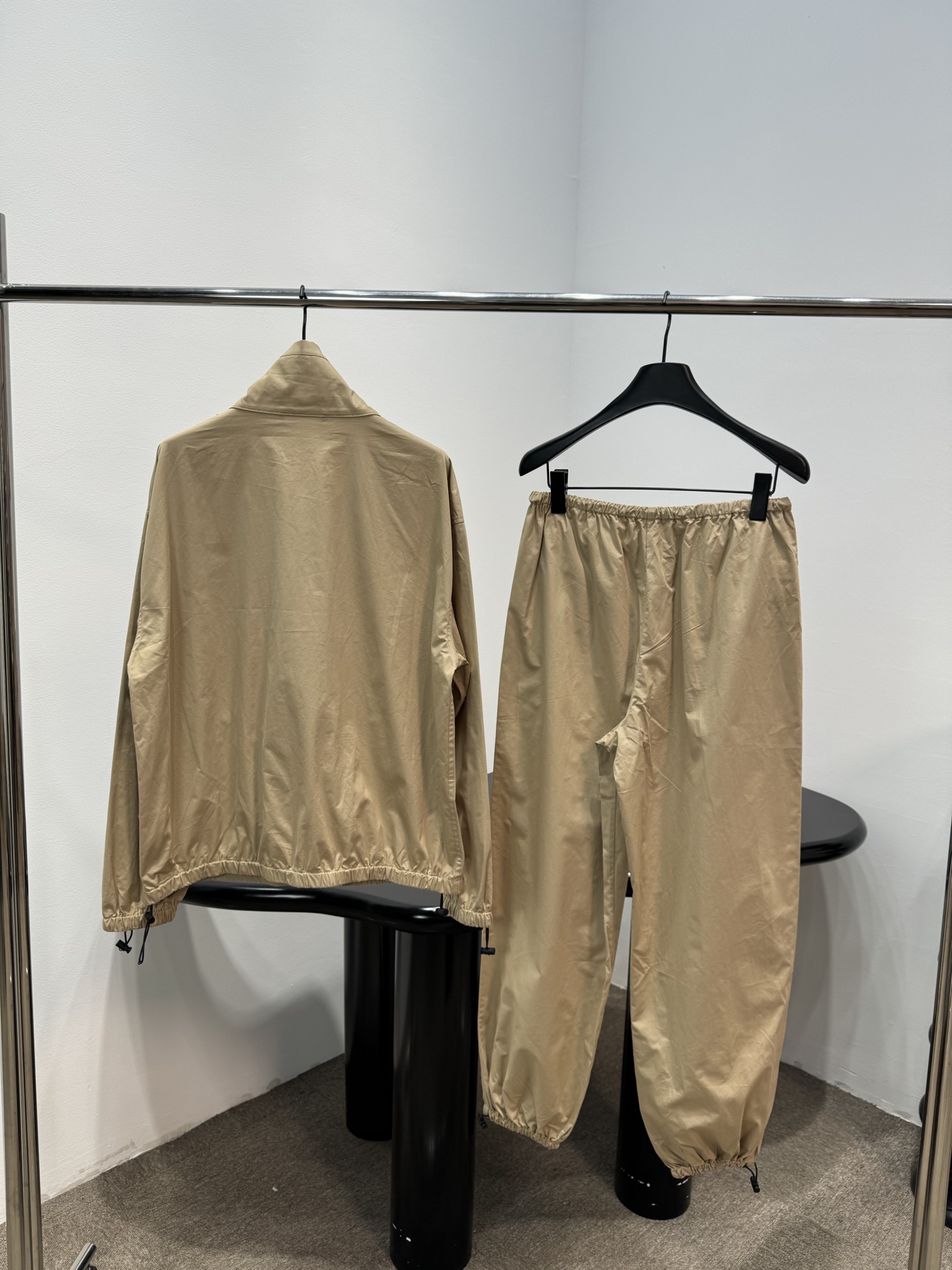 Miu Miu Khaki Zip-Up Tracksuit Set

