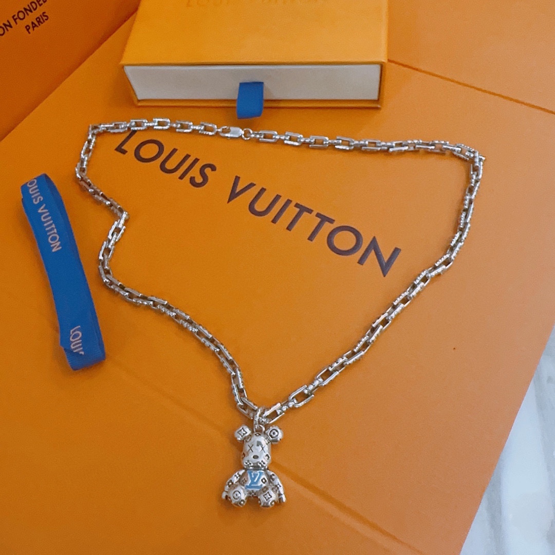 Louis Vuitton Joyas Collar Universal para hombres y mujeres Vintage Cadena