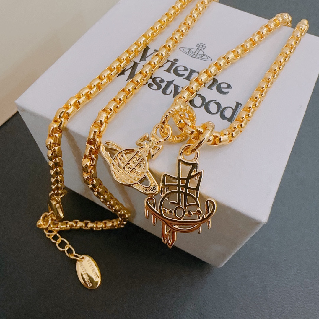 Vivienne Westwood Jewelry Necklaces & Pendants Embroidery Unisex Fashion