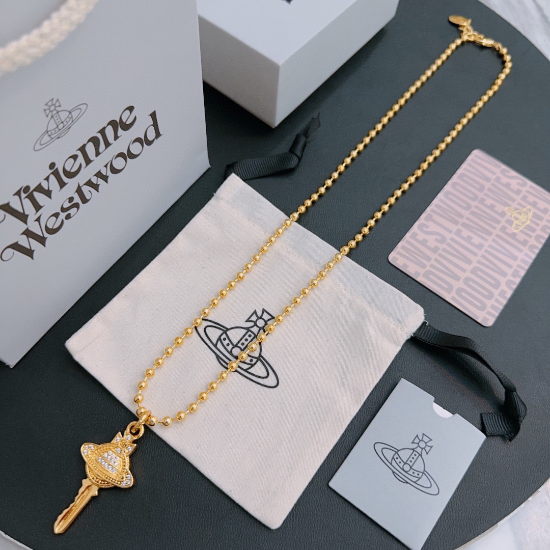 高品质经典大土星项链男女同款60cm项链viviennewestwood西太后土星项链！英国时装设计师时