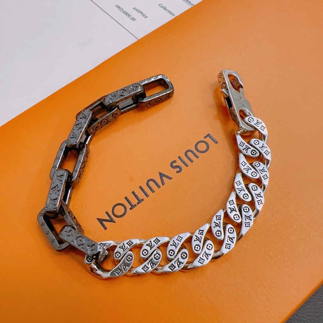 Louis Vuitton Joyas Pulsera Universal para hombres y mujeres Vintage Cadena