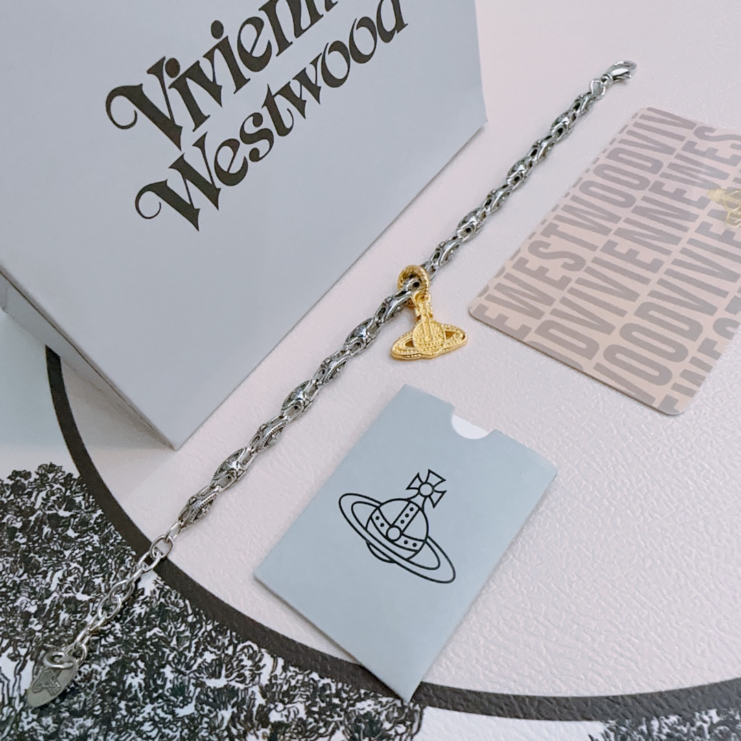 高品质经典大土星手链男女同款码数可调节项链viviennewestwood西太后土星项链！英国时装设计师