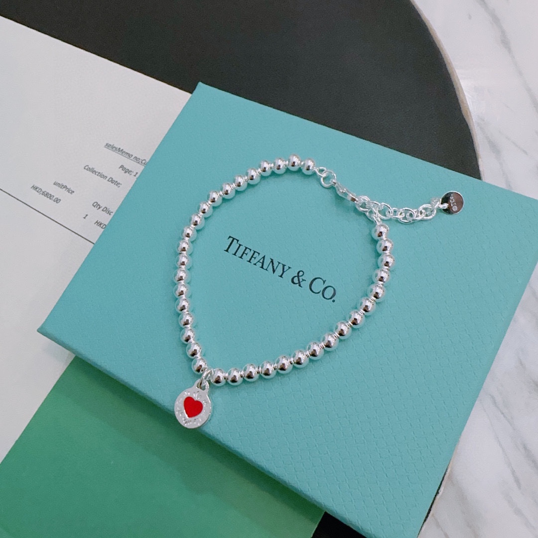 蒂芙尼TIFFNY&CO.专柜精工银版本手链明星同款复古做旧风原版复刻纯手工打造正品开模潮流时尚必备男女