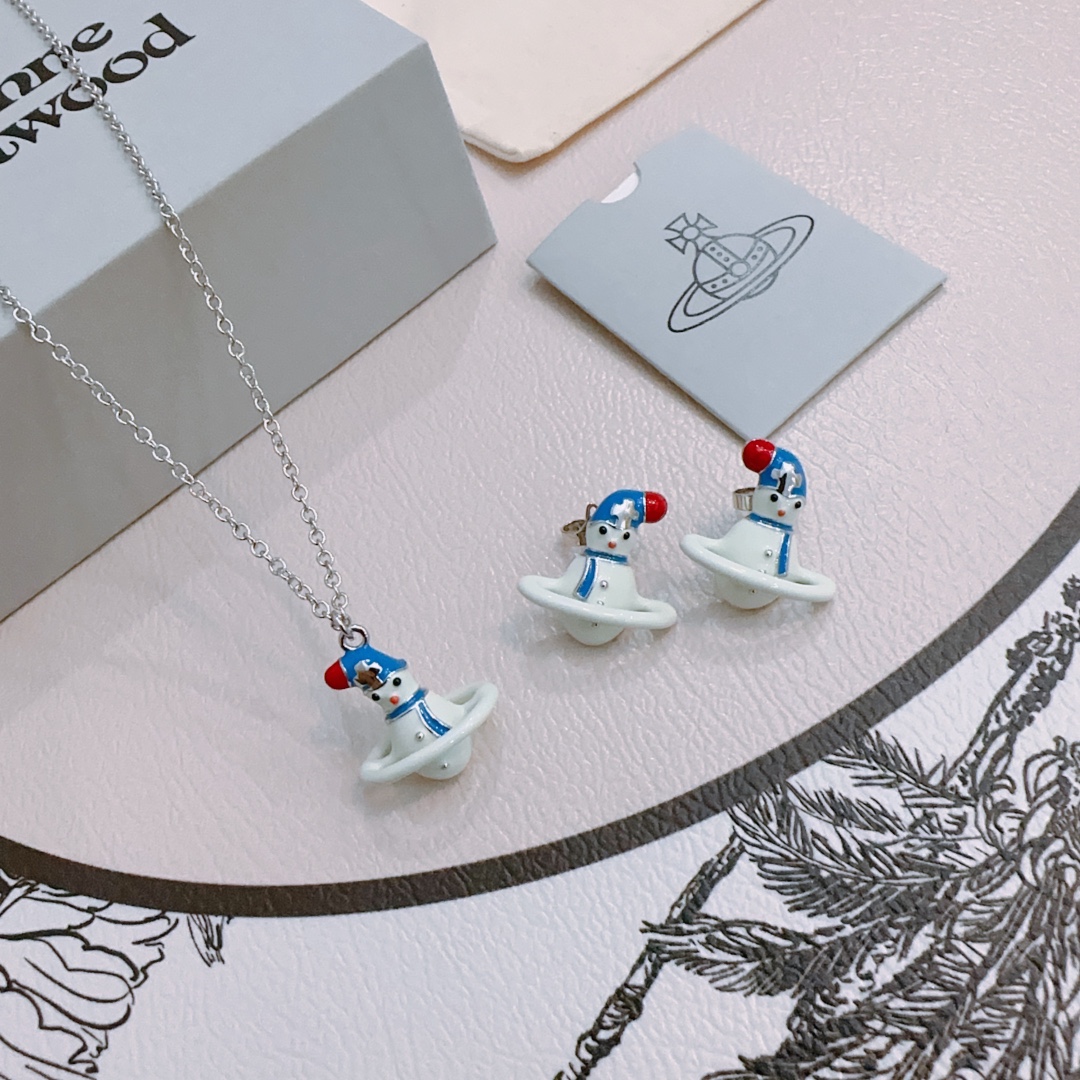 Vivienne Westwood 项链耳环 vivienne westwood西太后项链土星项链