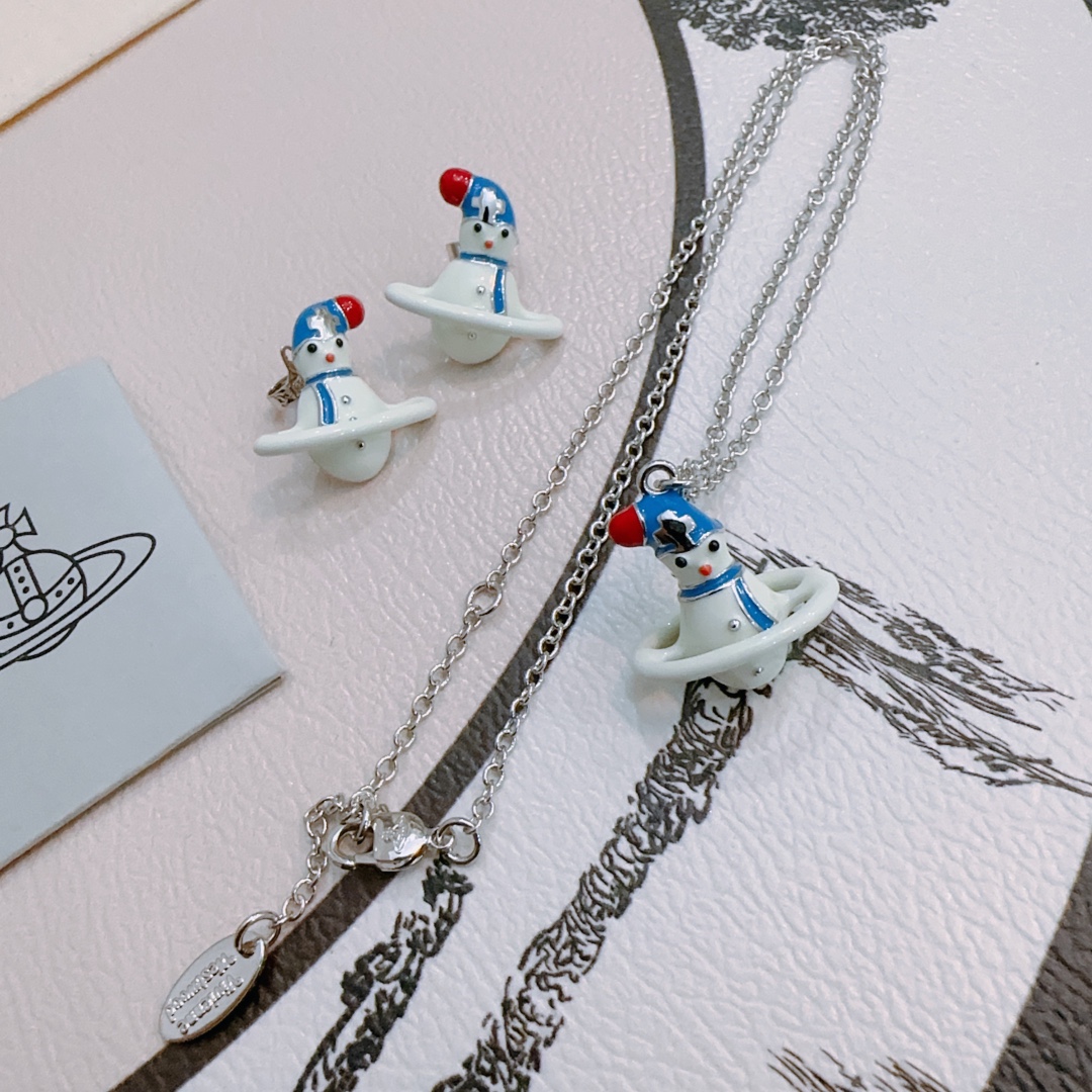 Vivienne Westwood 项链耳环 vivienne westwood西太后项链土星项链