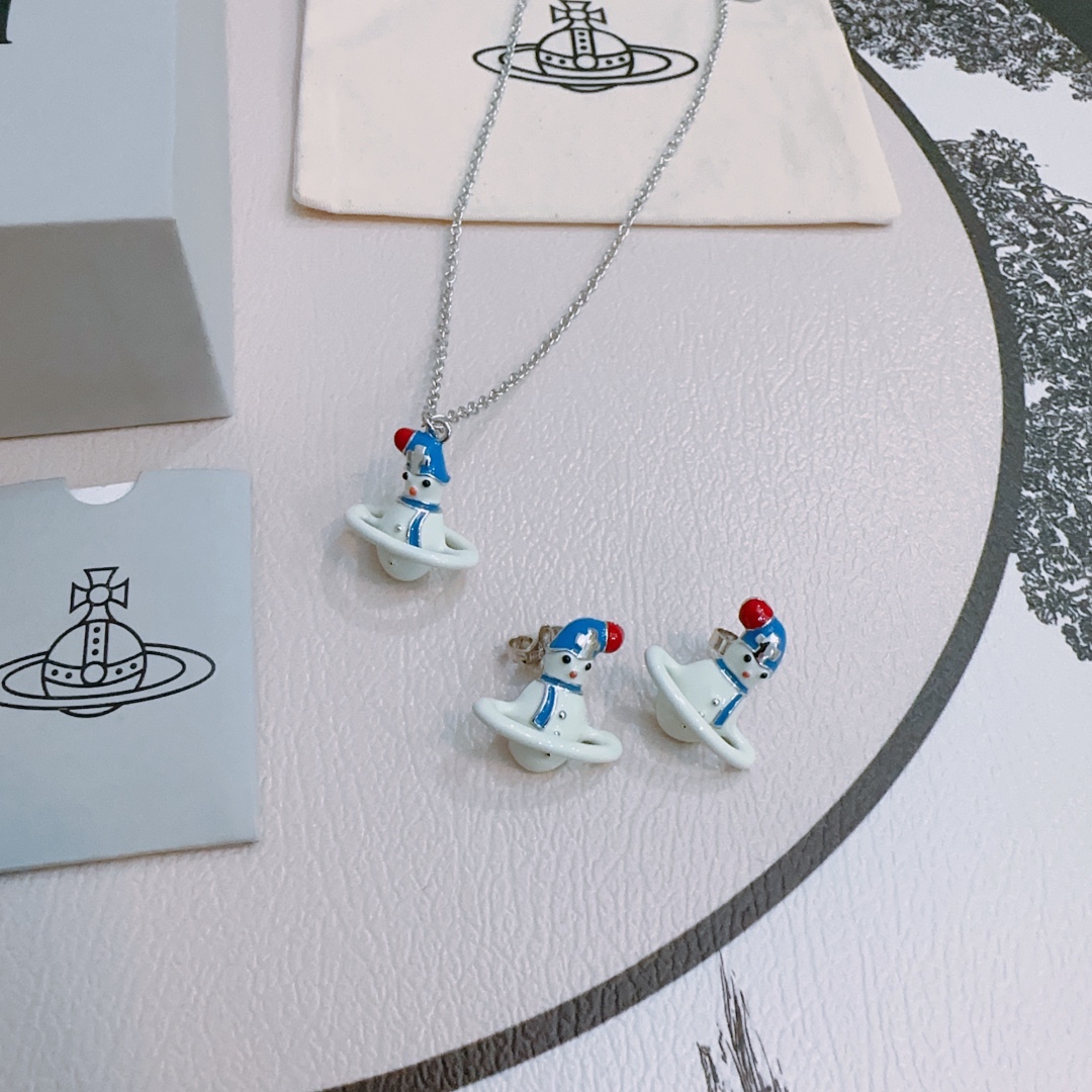 Vivienne Westwood 项链耳环 vivienne westwood西太后项链土星项链
