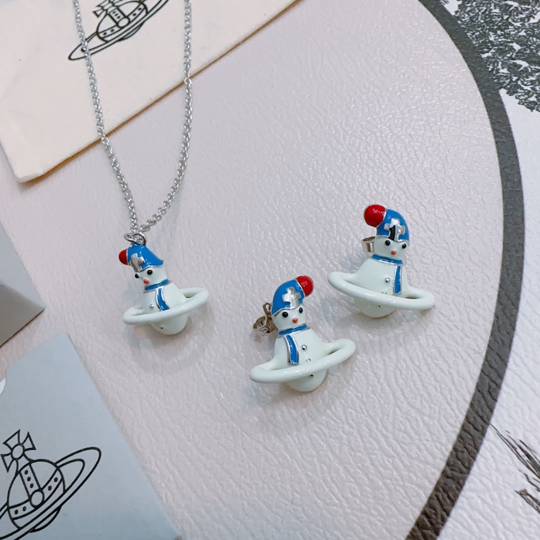 Vivienne Westwood 项链耳环 vivienne westwood西太后项链土星项链