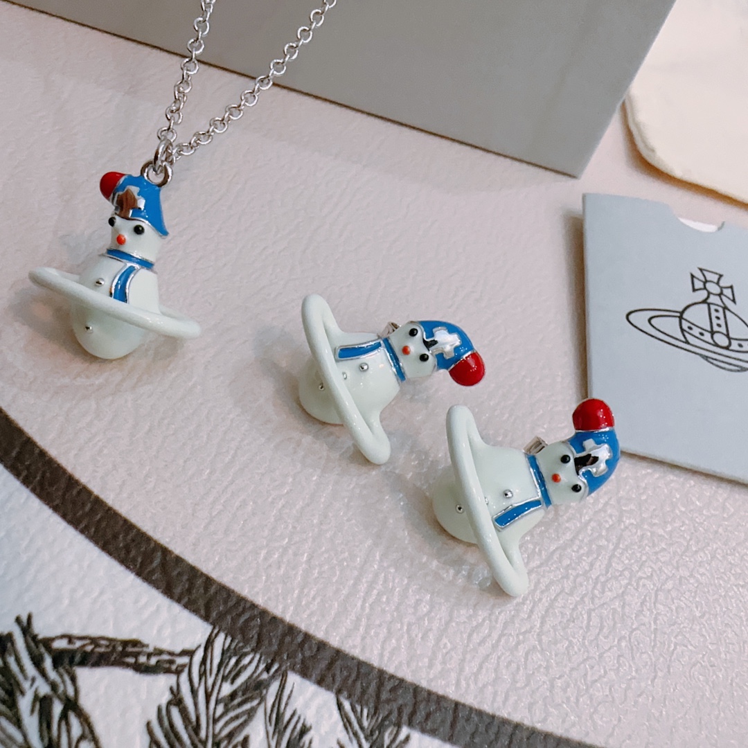 Vivienne Westwood 项链耳环 vivienne westwood西太后项链土星项链
