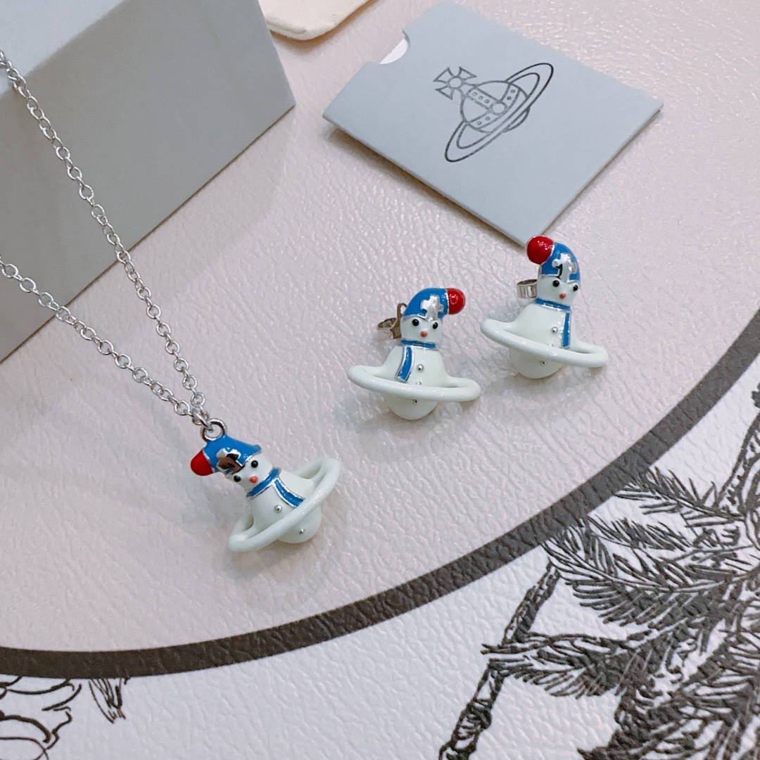 Vivienne Westwood 项链耳环 vivienne westwood西太后项链土星项链